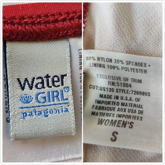 W's Patagonia Water Girl Boucau halter bikini top sz S - Picture 9 of 9